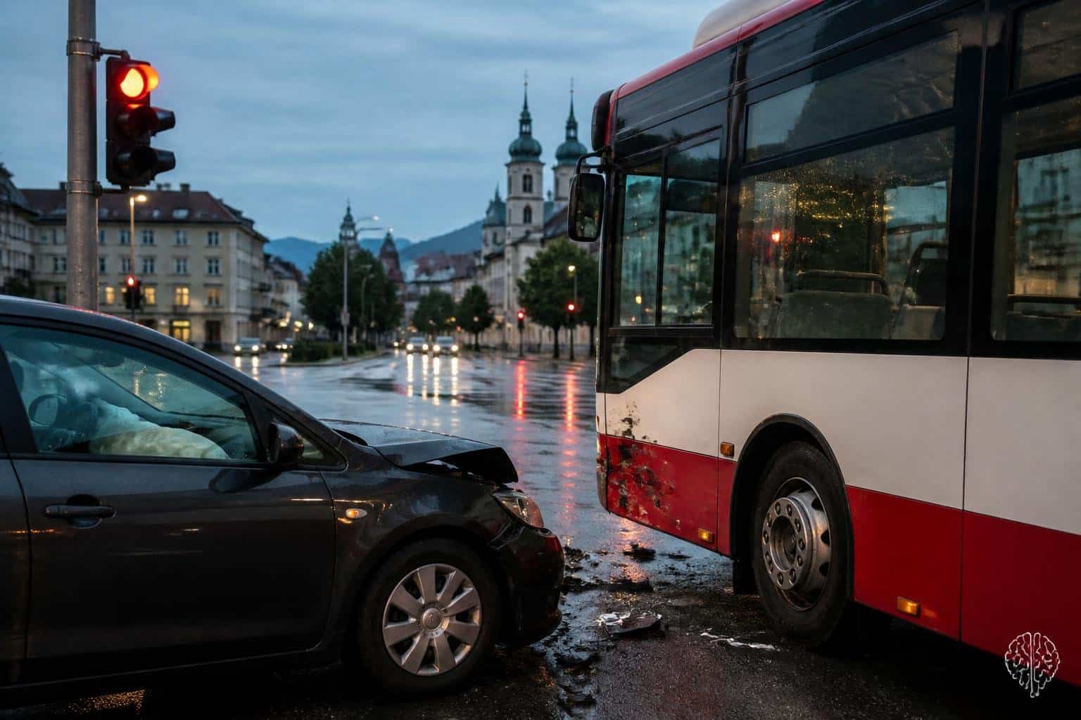 Alkolenker prallt in Klagenfurt gegen Linienbus