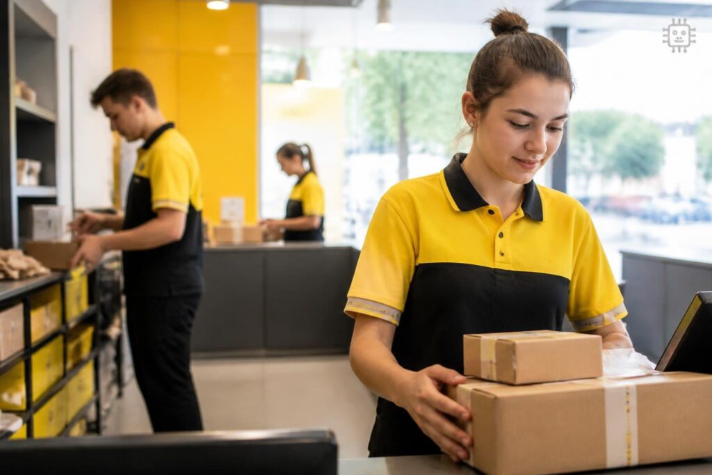 Lehrlinge führen Post-Filiale: Das Potential des Packerlschupfens