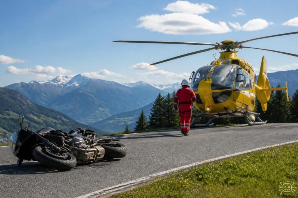 Motorradfahrer nach Kollision in Oberkärnten schwer verletzt