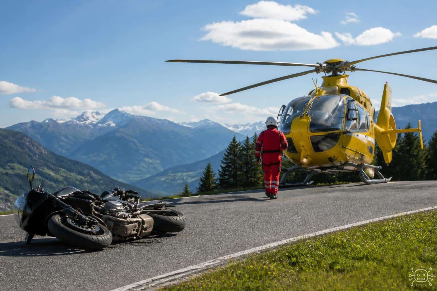 Motorradfahrer nach Kollision in Oberkärnten schwer verletzt
