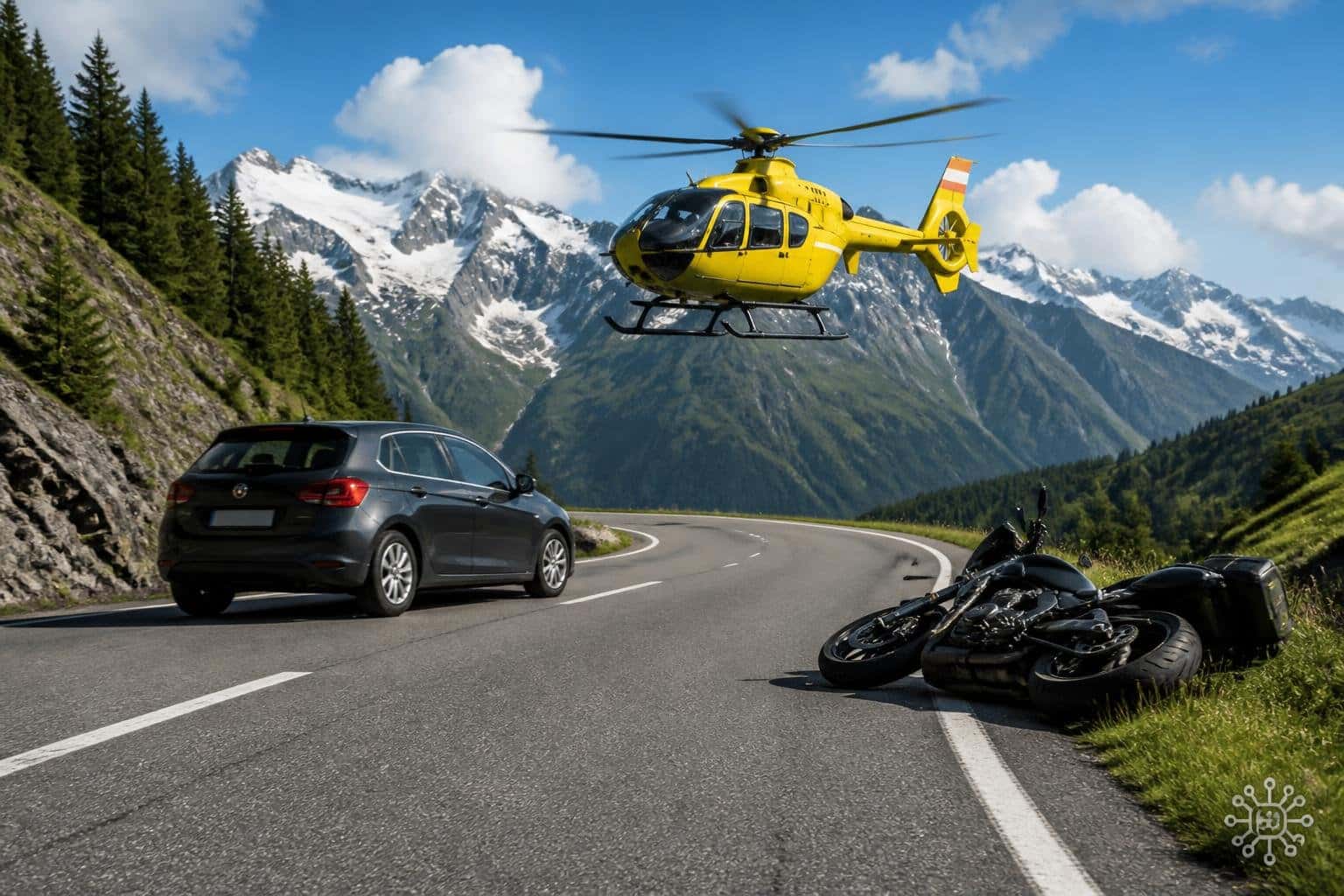 Motorradfahrer bei Kollision schwer verletzt