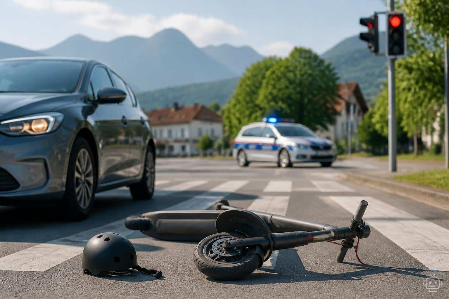 E‑Scooter-Fahrerin schwer verletzt