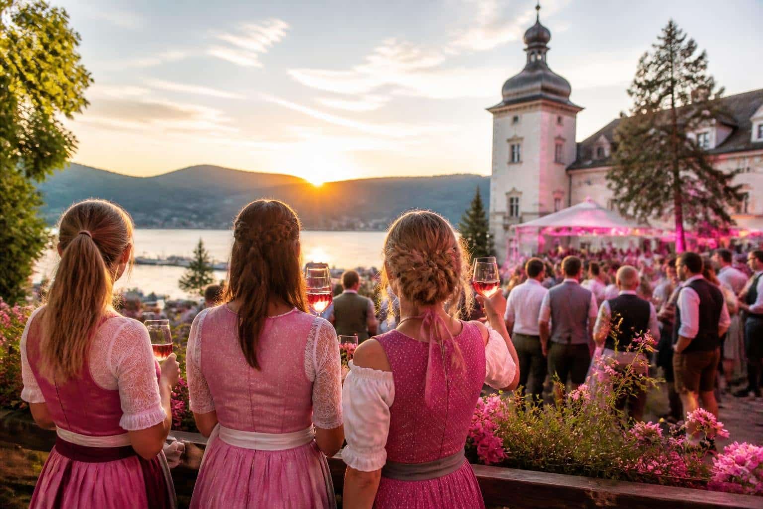 Beste Stimmung bei der Pink Lake Almrauschparty in Pörtschach