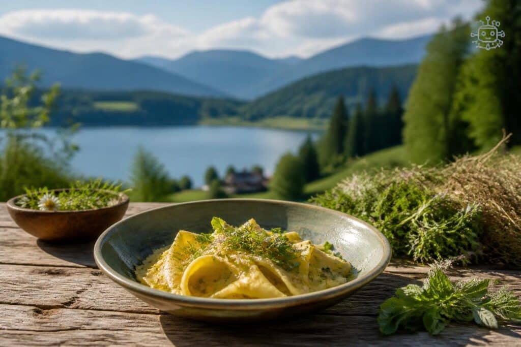 Regionale Wildkräuter prägen die Küche von Gloria Clama