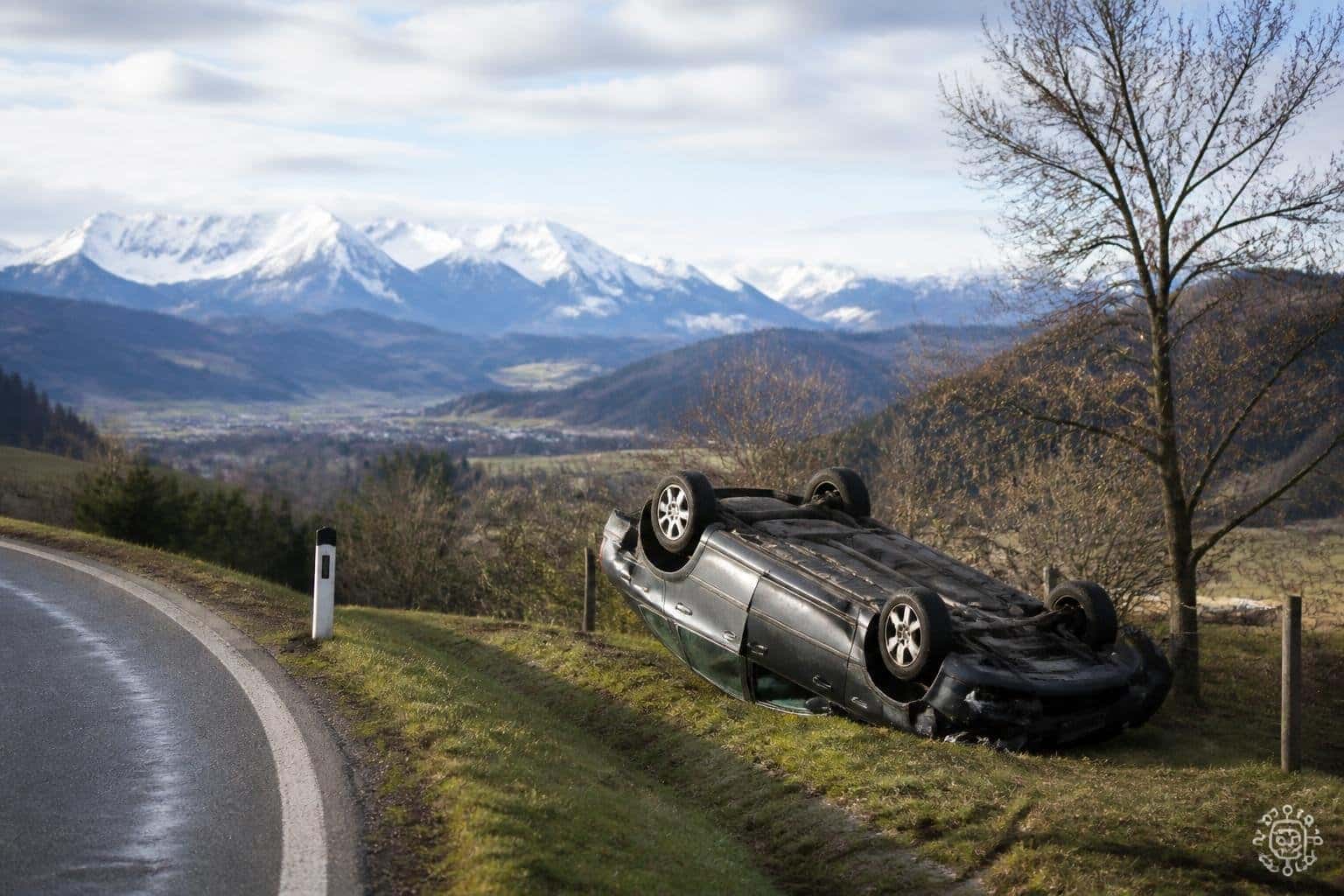Pkw überschlug sich mehrfach im Lavanttal