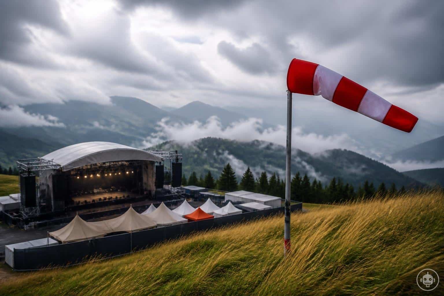 Das Bergfestival an der Petzen begann stürmisch