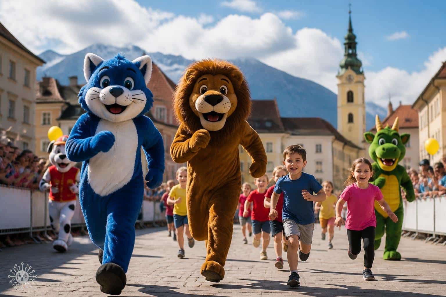 Immer ein Highlight: der Maskottchen- und Bambinilauf