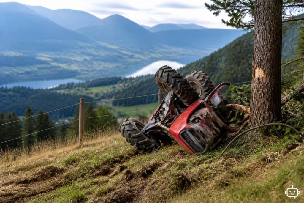 Absturz eines Mini-Traktors im Bezirk Spittal an der Drau