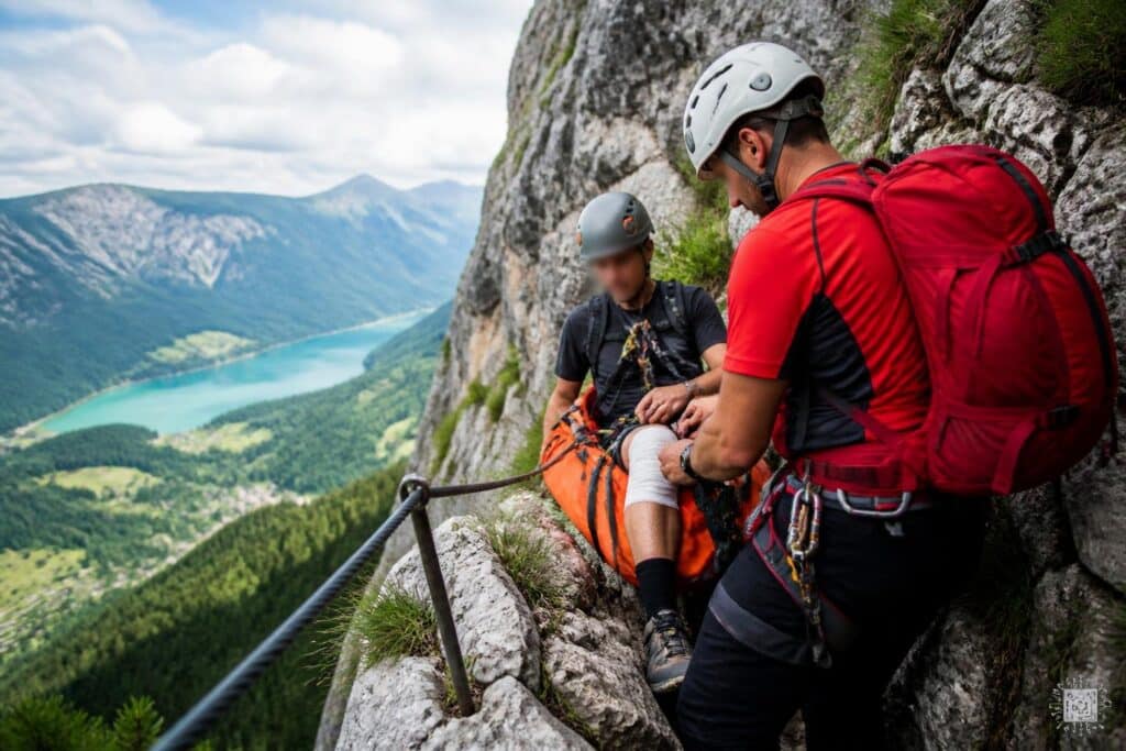 Bergrettung Bad Eisenkappel barg erschöpften Kletterer aus Griffner Klettersteig