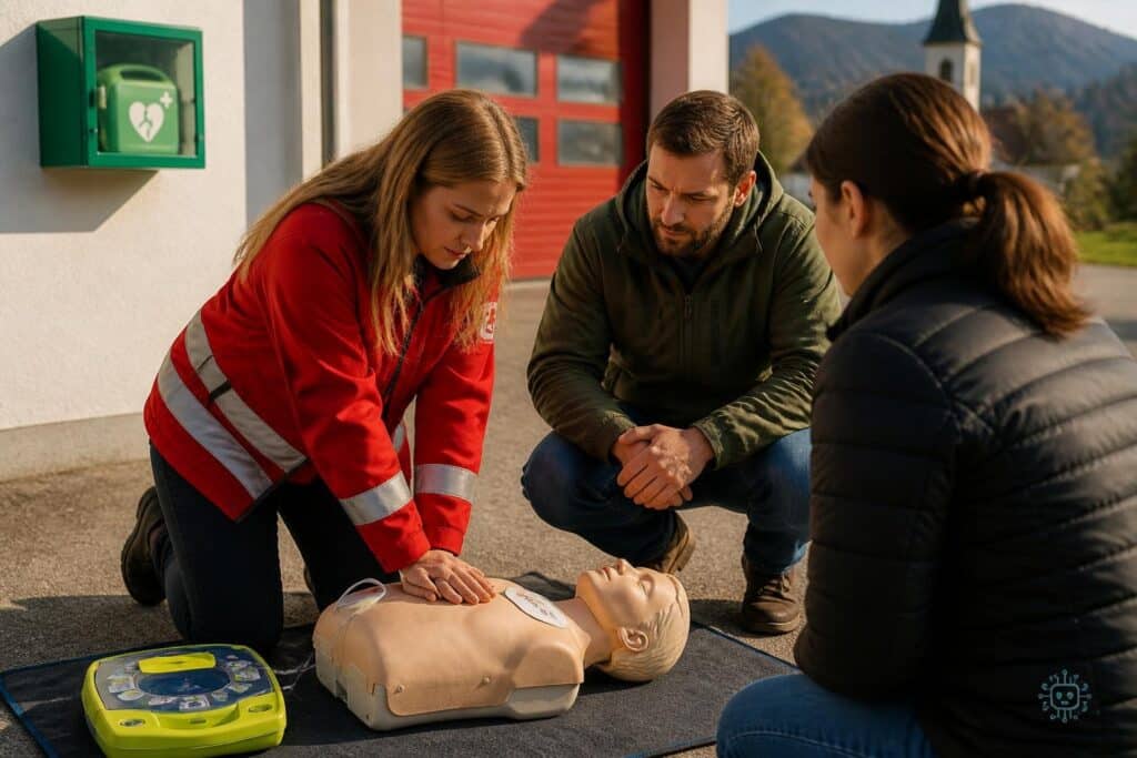 St. Georgen/Weinberg: Defibrillator rettet Leben!