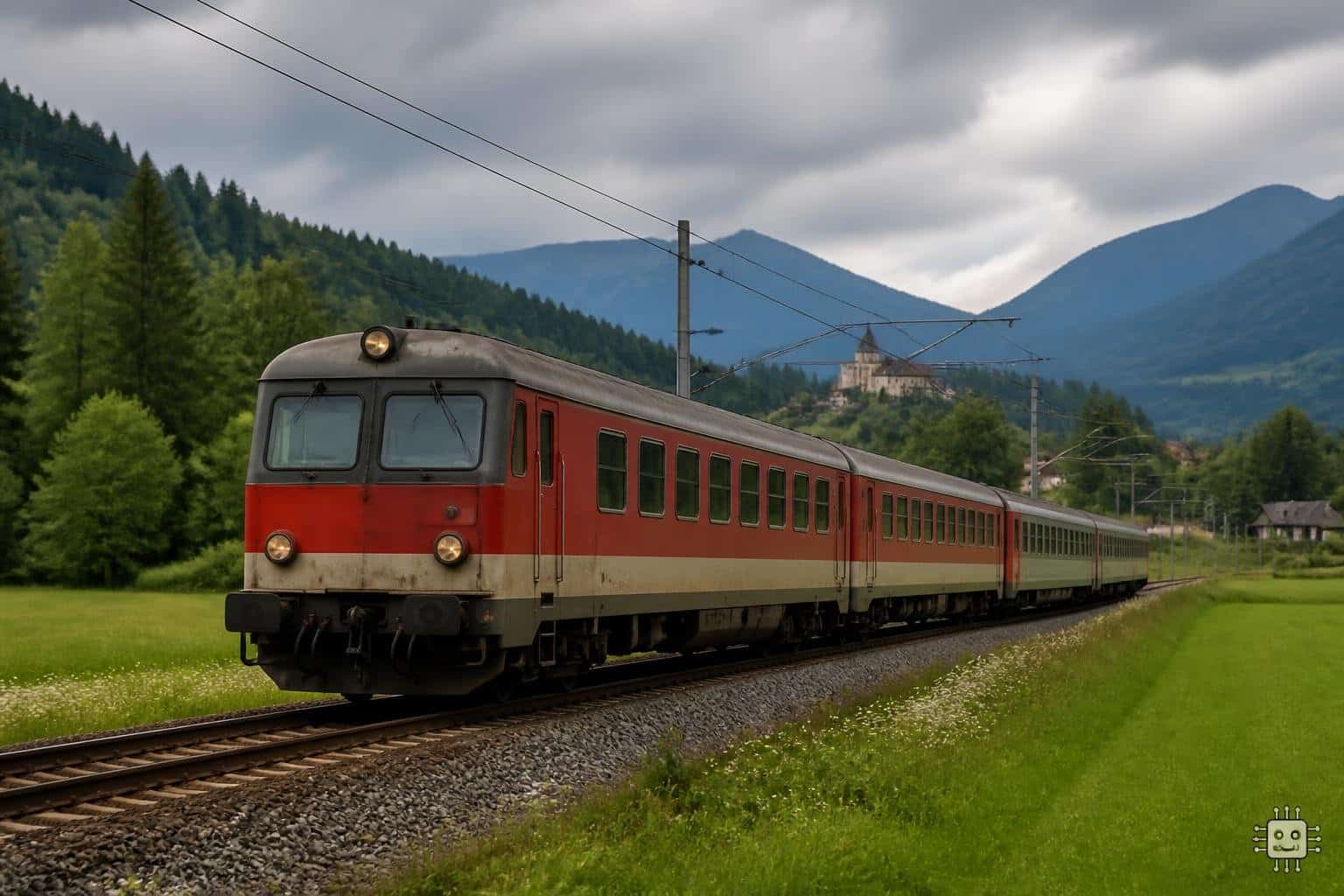 Alte Garnituren auf Fernverkehrsstrecke
