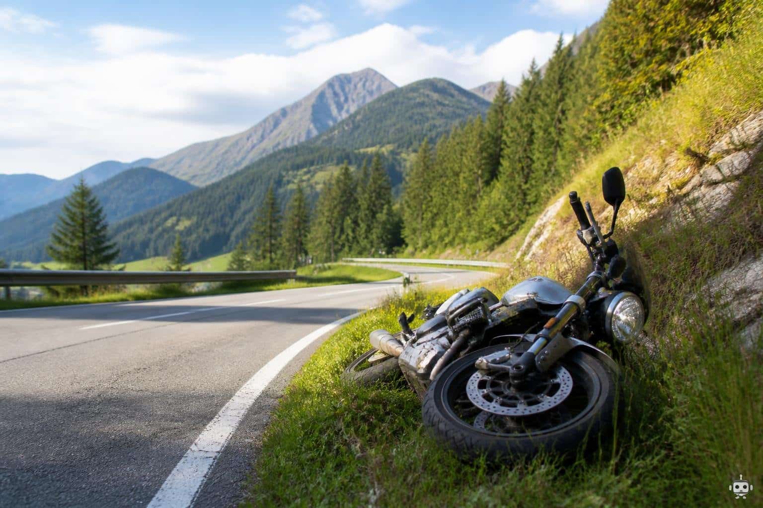 72-Jähriger überschlägt sich mit Motorrad