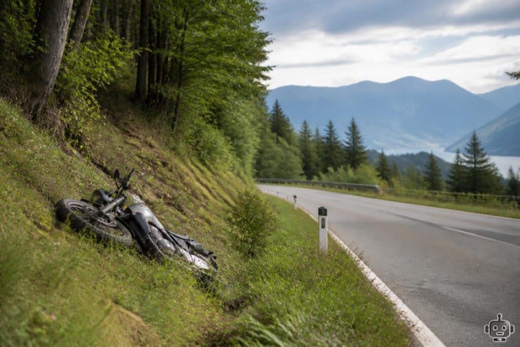 Steirer überschlug sich in Kärnten mit seinem Motorrad
