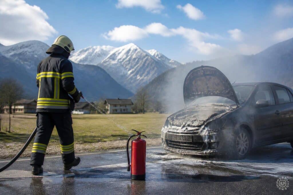 Ersthelfer verhindern Vollbrand