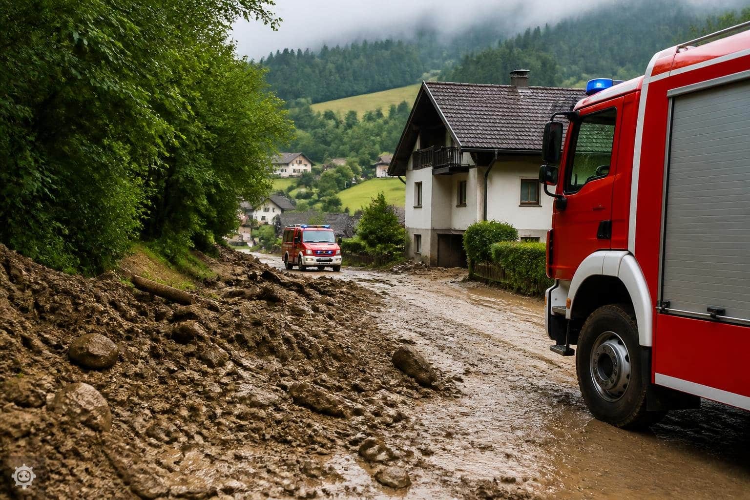 Muren und überflutete Keller in Metnitz