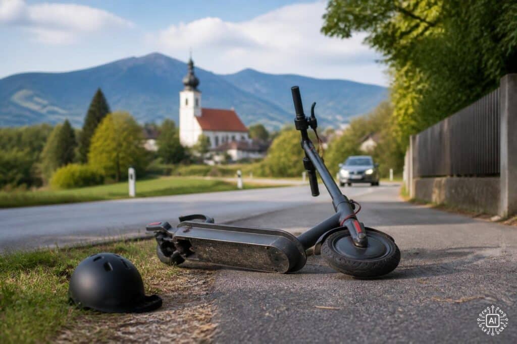 Kärnten: E-Scooter-Fahrer nach Sturz schwer verletzt