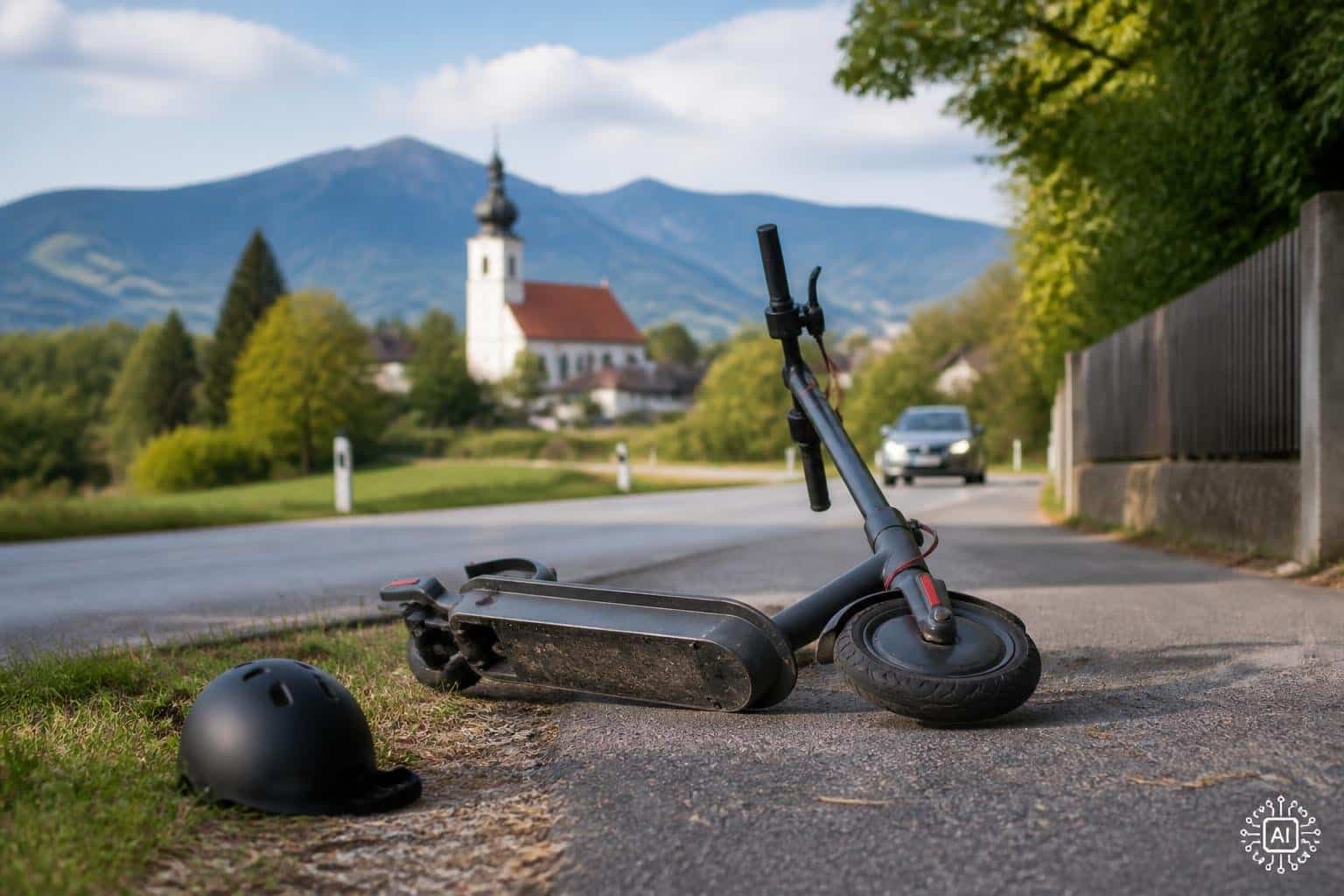 Kärnten: E-Scooter-Fahrer nach Sturz schwer verletzt