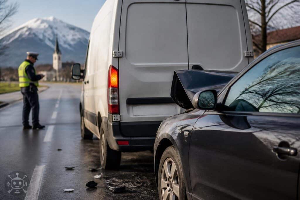 Frau ohne Führerschein verursachte Unfall