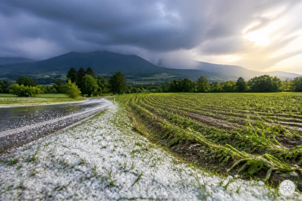 Höhe Schäden durch Sturm, Hagel und Dürre