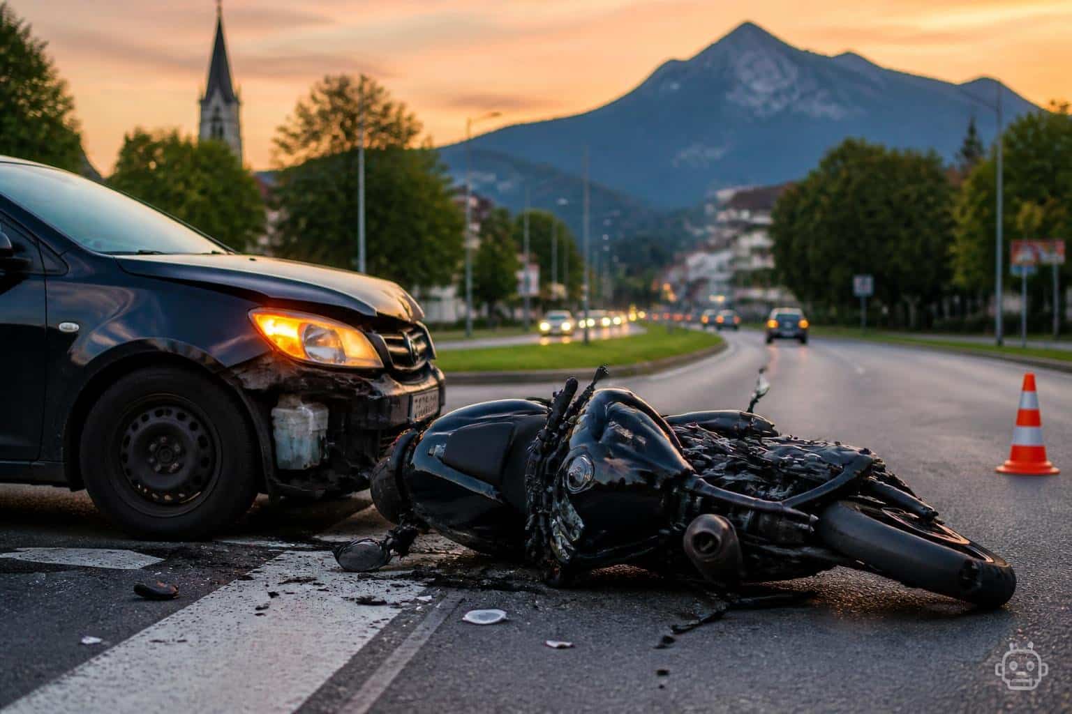 Zwei Verletzte nach Unfall auf Rosentaler Straße in Klagenfurt