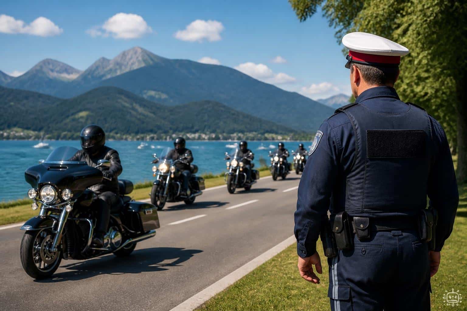 Sicherheitskonzept während Harleytreffens