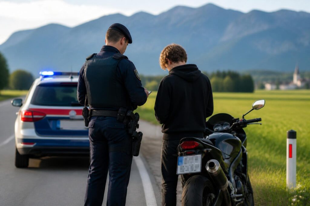 Verfolgungsjagd in Völkermarkt: 17-Jähriger ohne Schein und mit gefälschtem Taferl gestoppt