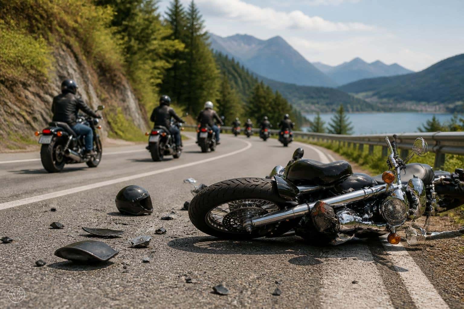 Mehrere steirische Motorradfahrer bei Karambolage in Kärnten verletzt