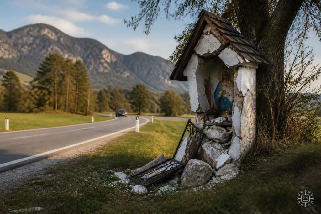 Bildstock in Kärnten zerstört: „Die Alkolenkerin pfänden“