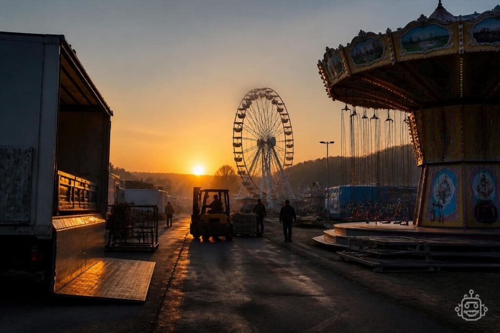 Um 6.30 Uhr: So erwacht der Bleiburger Wiesenmarkt