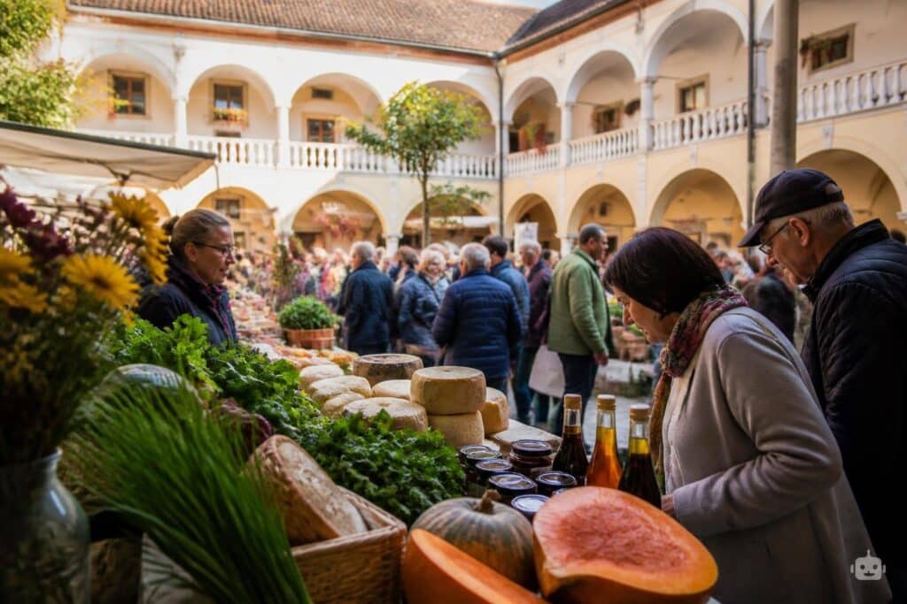Großer Andrang am „Slow Food Markt“ in der Klagenfurter Innenstadt