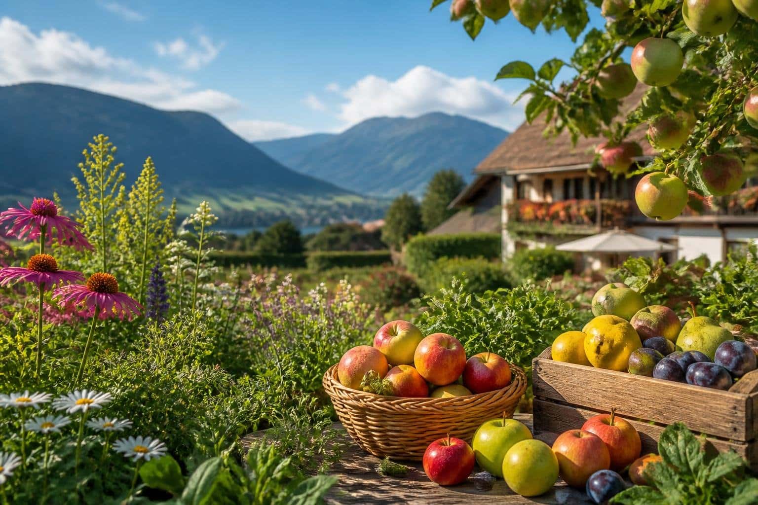 Bei Kräutern, Blumen und Obst schöpfen diese Gmünder aus dem Vollen