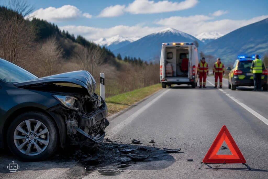 Eltern und Kinder bei Unfall verletzt