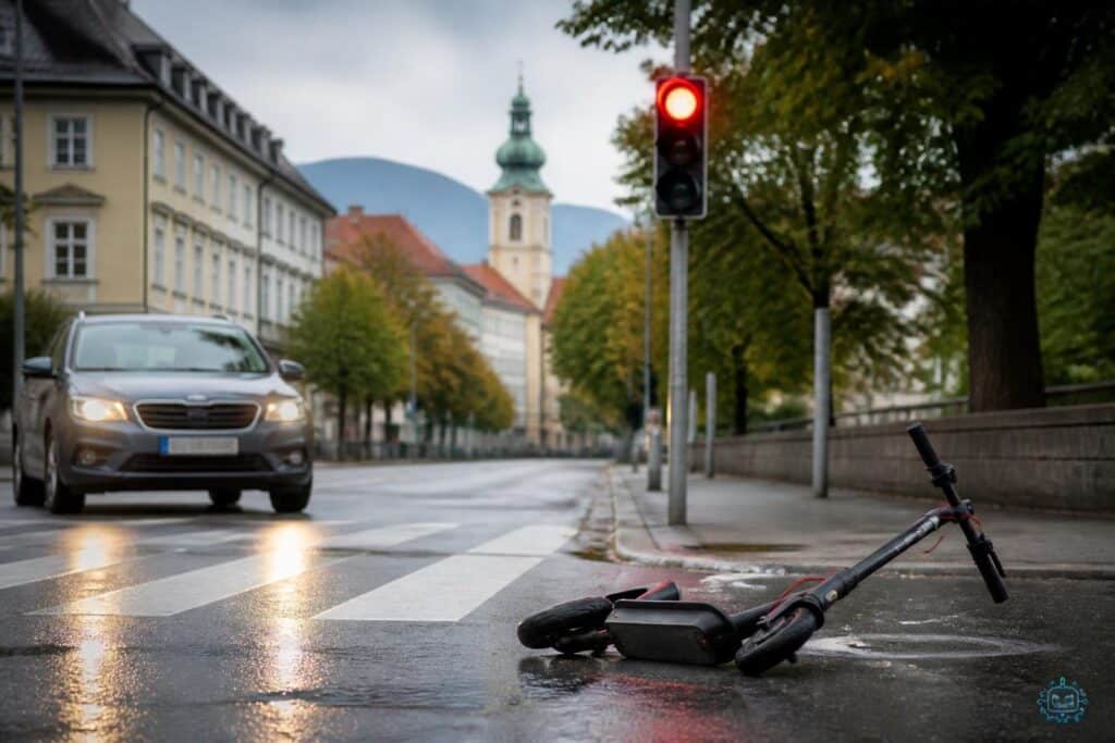 E-Scooter-Fahrer in Klagenfurt bei Frontalkollision schwer verletzt