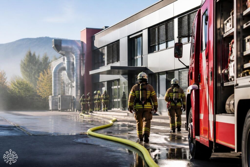 Feuerwehrübung wird zum echten Einsatz
