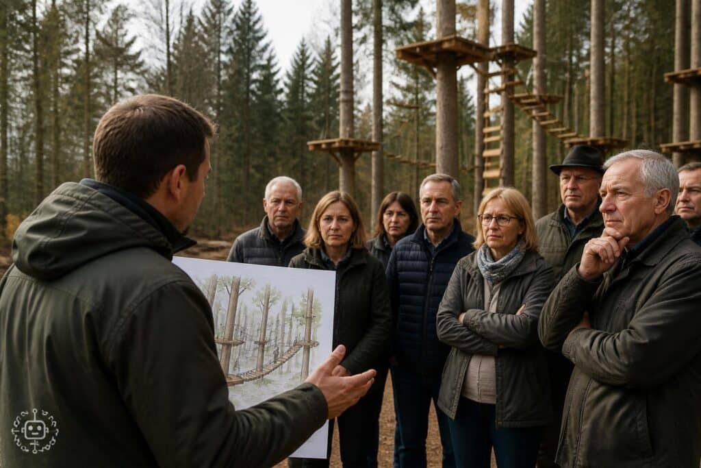 Anrainerproteste verzögerten Waldseilparkeröffnung in St. Andrä