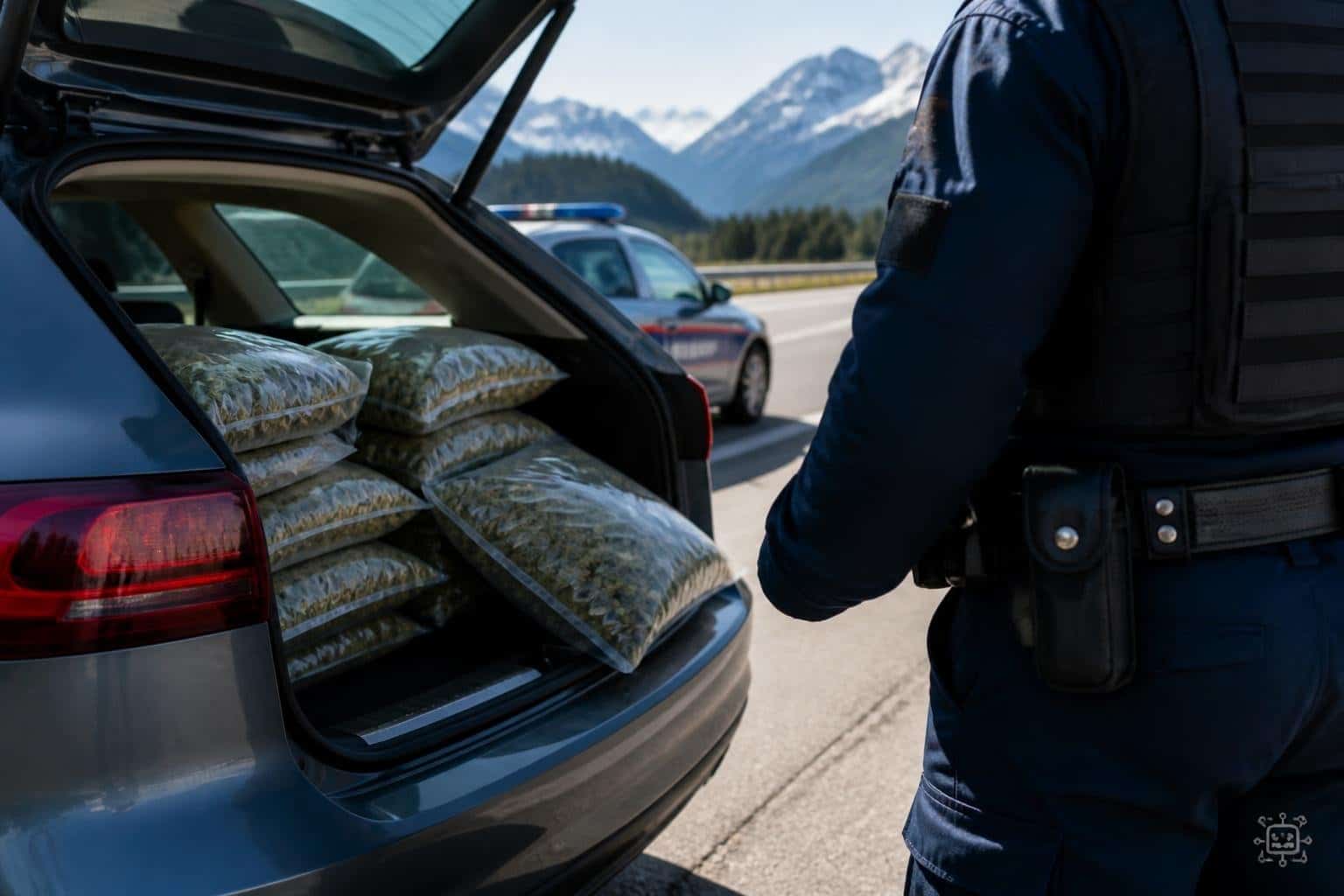 Zwölf Kilo Cannabis in Pkw gefunden