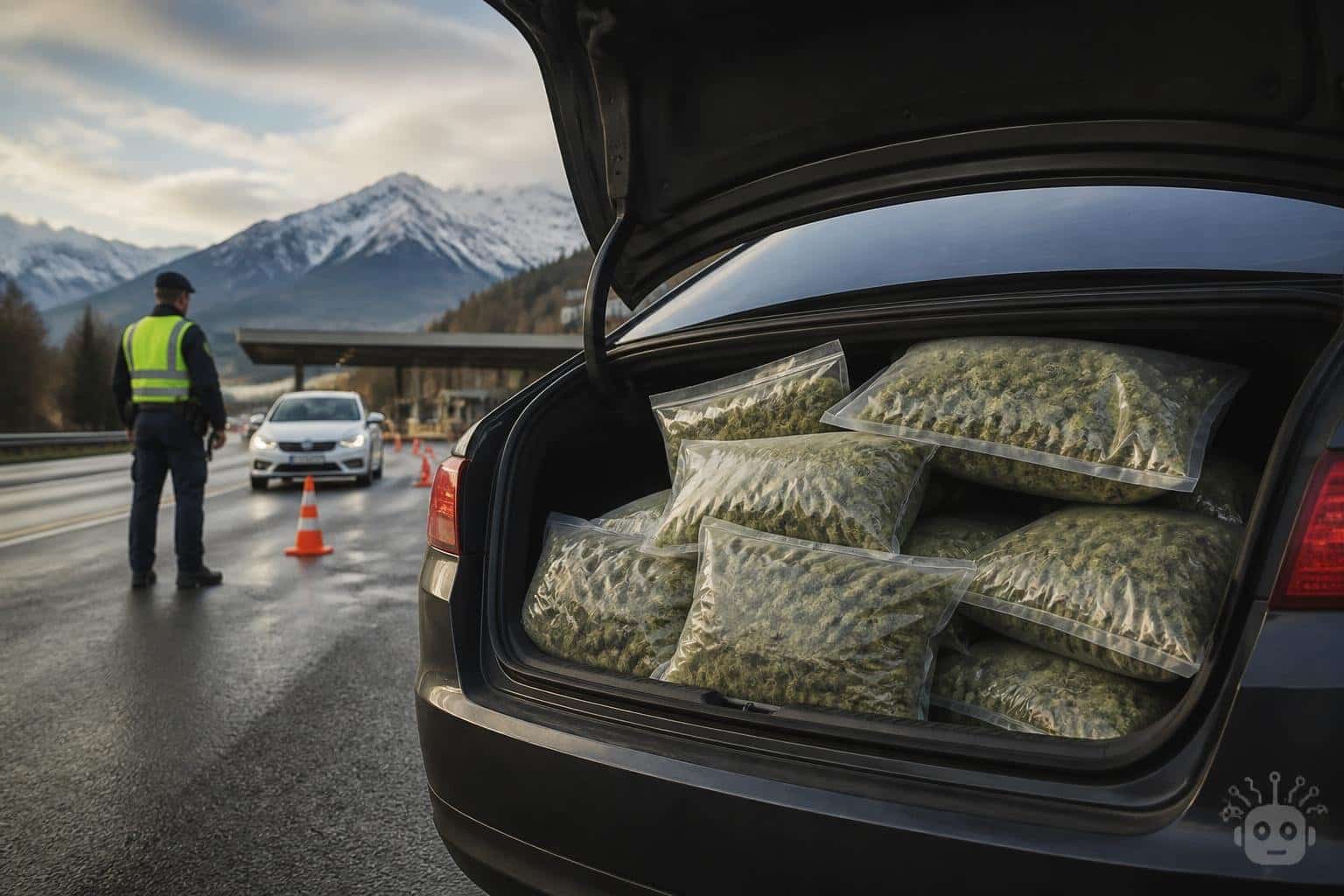 Fast 12 Kilo Cannabis im Kofferraum entdeckt