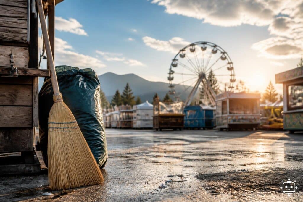 Abschied bis nächstes Jahr: Das war der Kehraus beim Wiesenmarkt