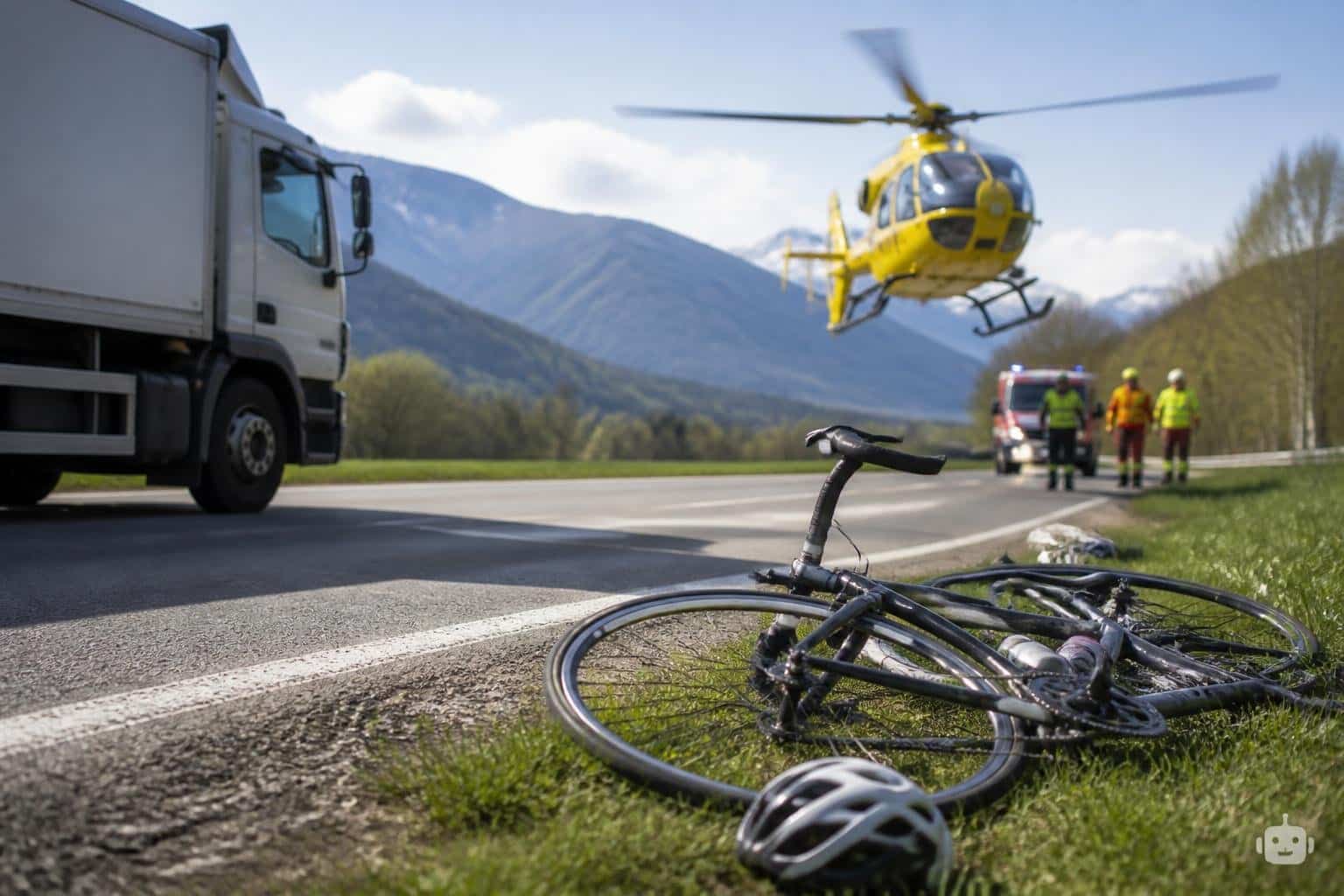 Verkehrsunfall mit Personenschaden auf der B100