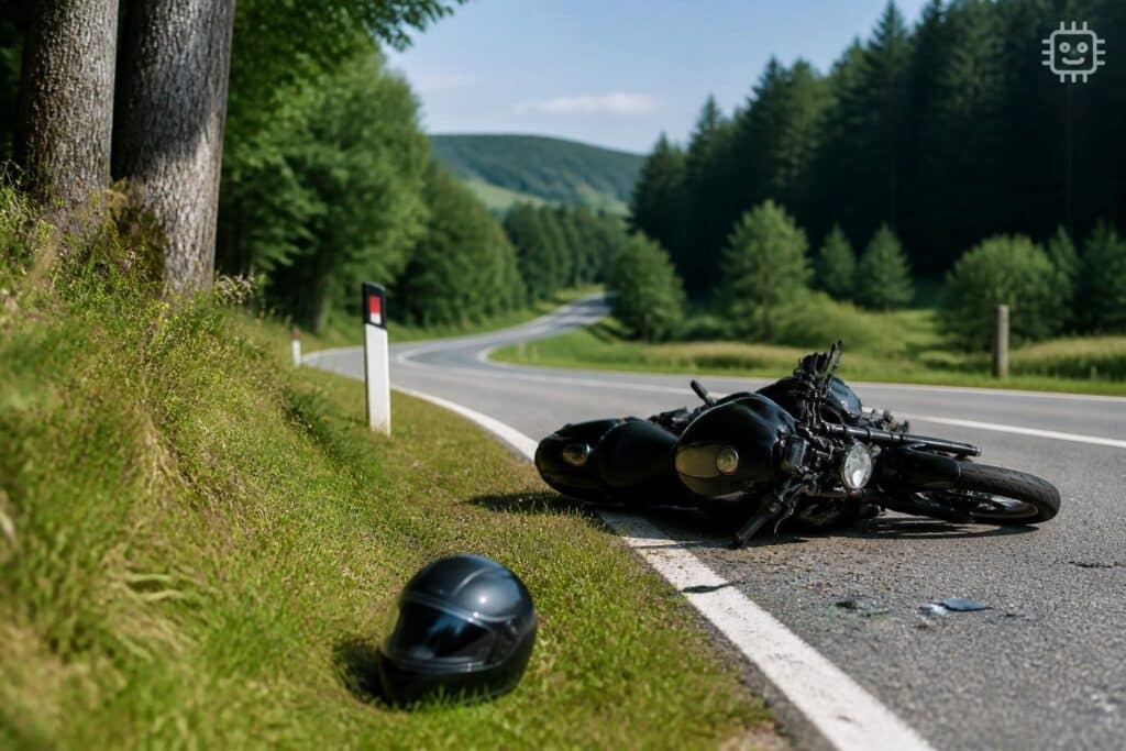 Tödlicher Motorradunfall auf L82