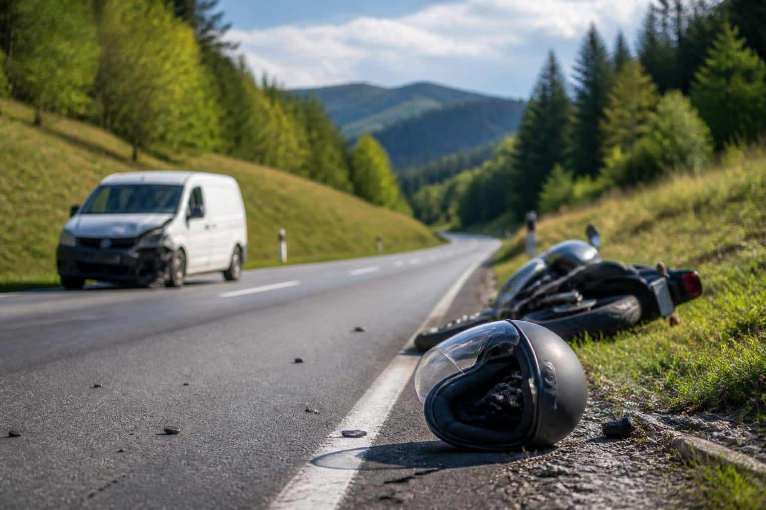 Motorradfahrer stirbt nach Frontalzusammenstoß