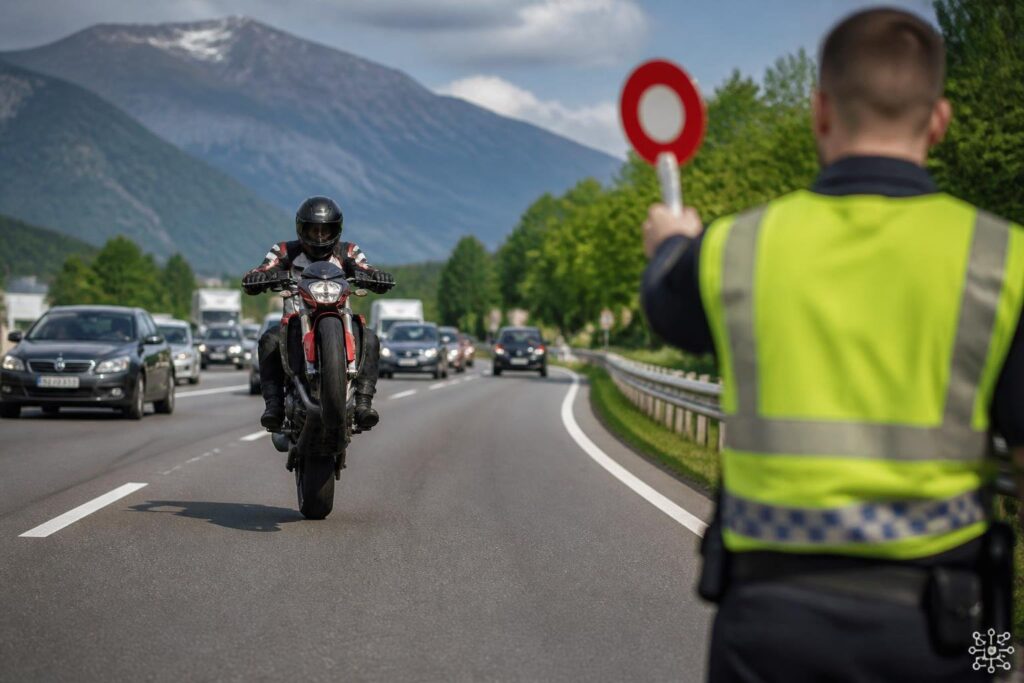 Wheelie gezeigt: Polizei stoppt betrunkenen Motorradfahrer