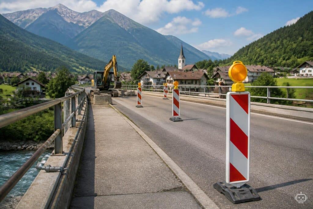 Bauarbeiten in Oberdrauburg bringen Einschränkungen auf B100