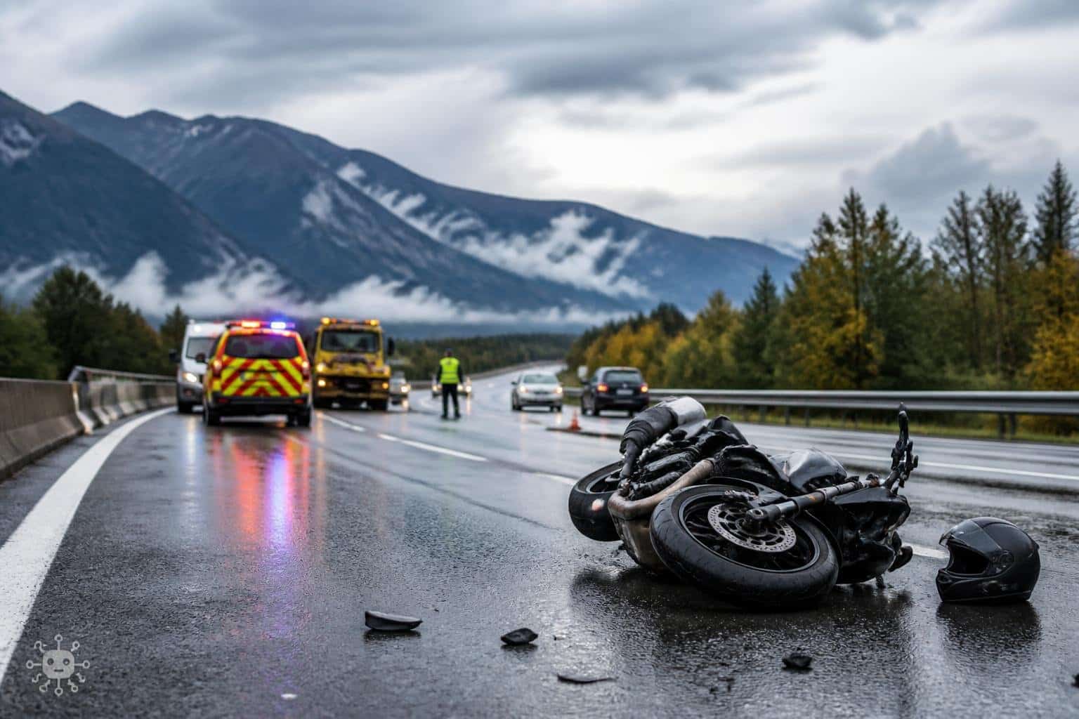 Motorradlenkerin auf A10 schwer verletzt