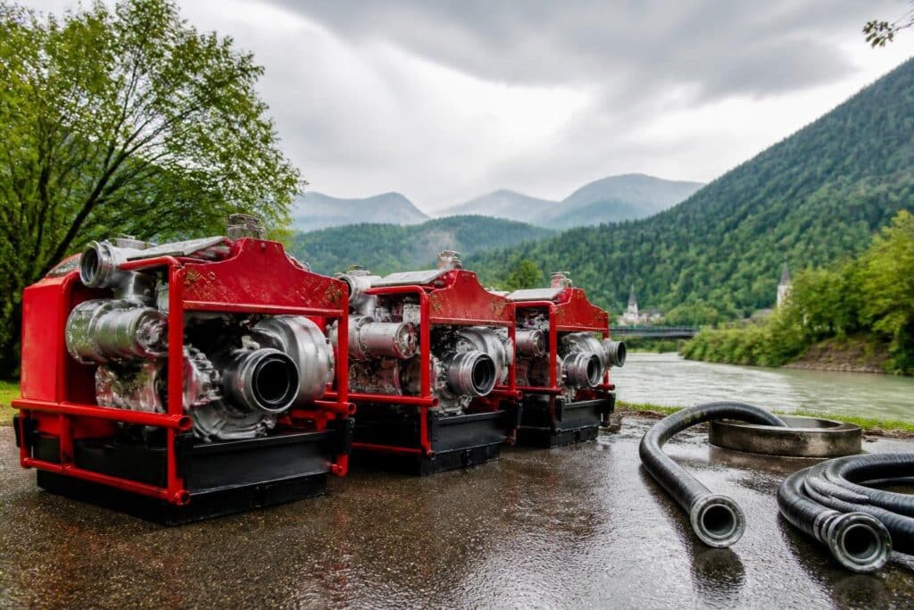 Hochwasser kennt keine Grenze: Neue Großraumpumpen für die Karawankenregion