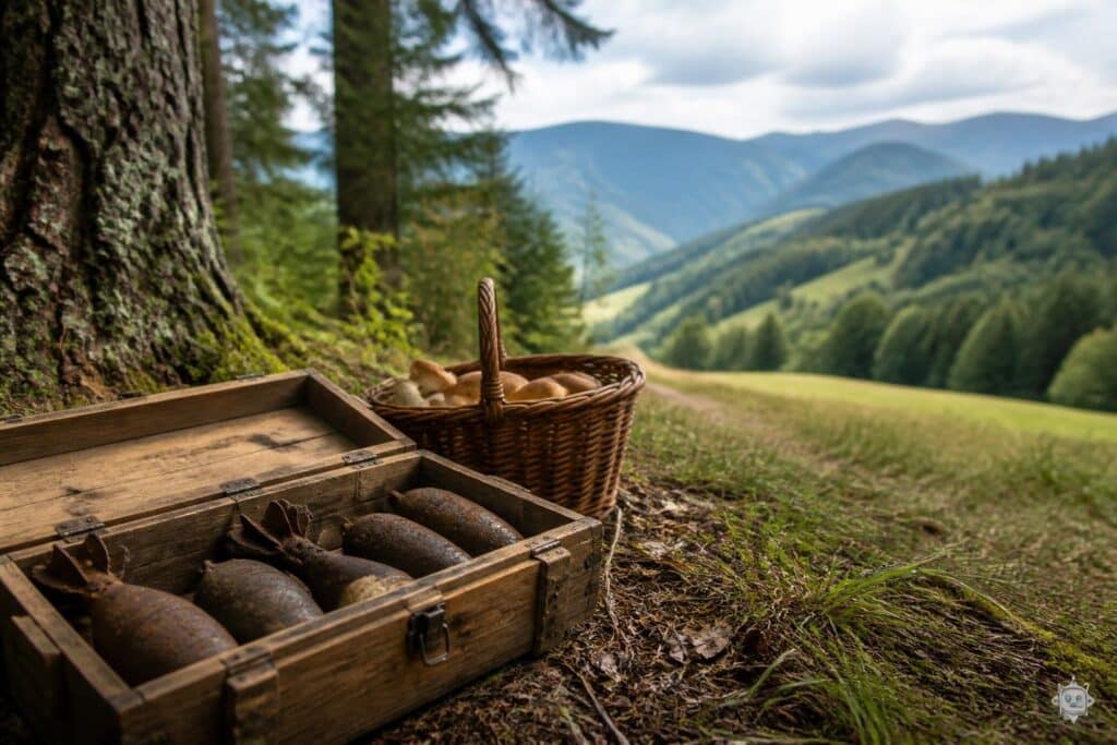 Beim Schwammersuchen: Bub fand in Kärnten eine Kiste mit Granaten