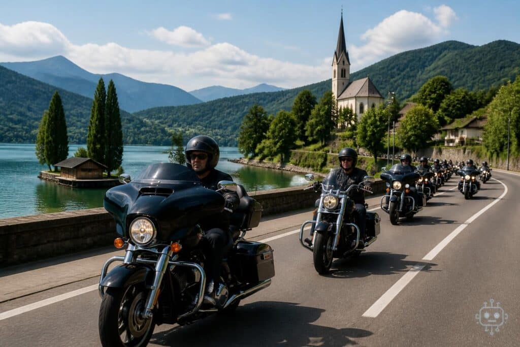 Viele Fotos: Hunderte Harleys rollten wieder durch Kärnten