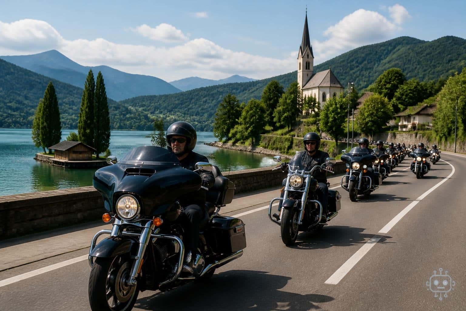 Viele Fotos: Hunderte Harleys rollten wieder durch Kärnten