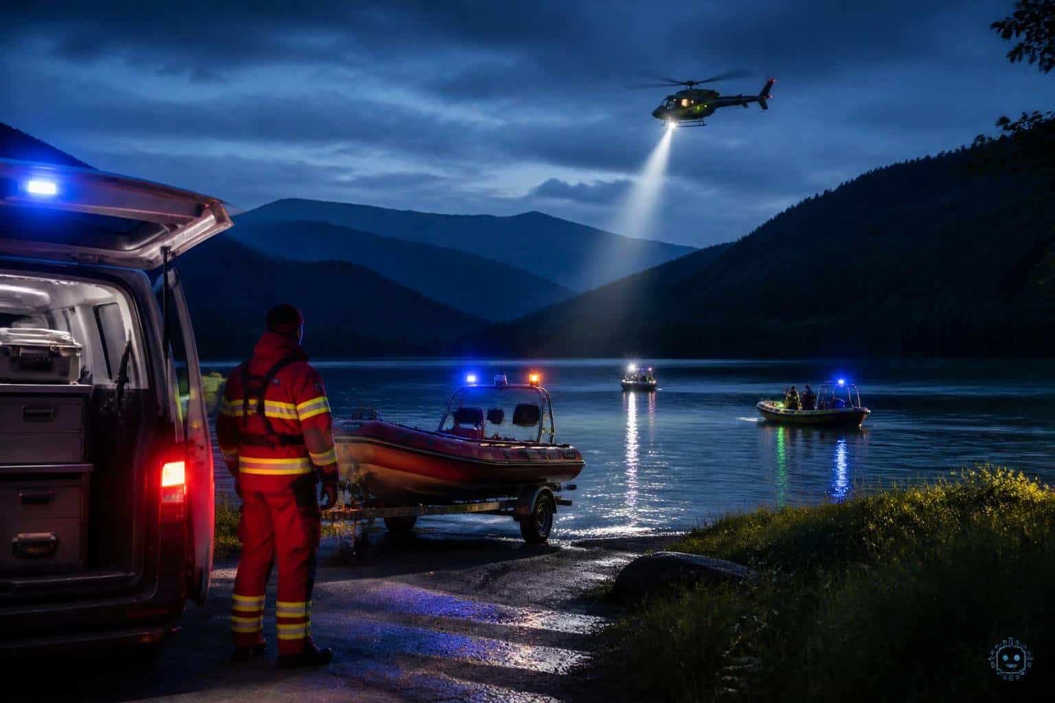 Nächtlicher Großeinsatz am Völkermarkter Stausee: Suche am Sonntag fortgesetzt