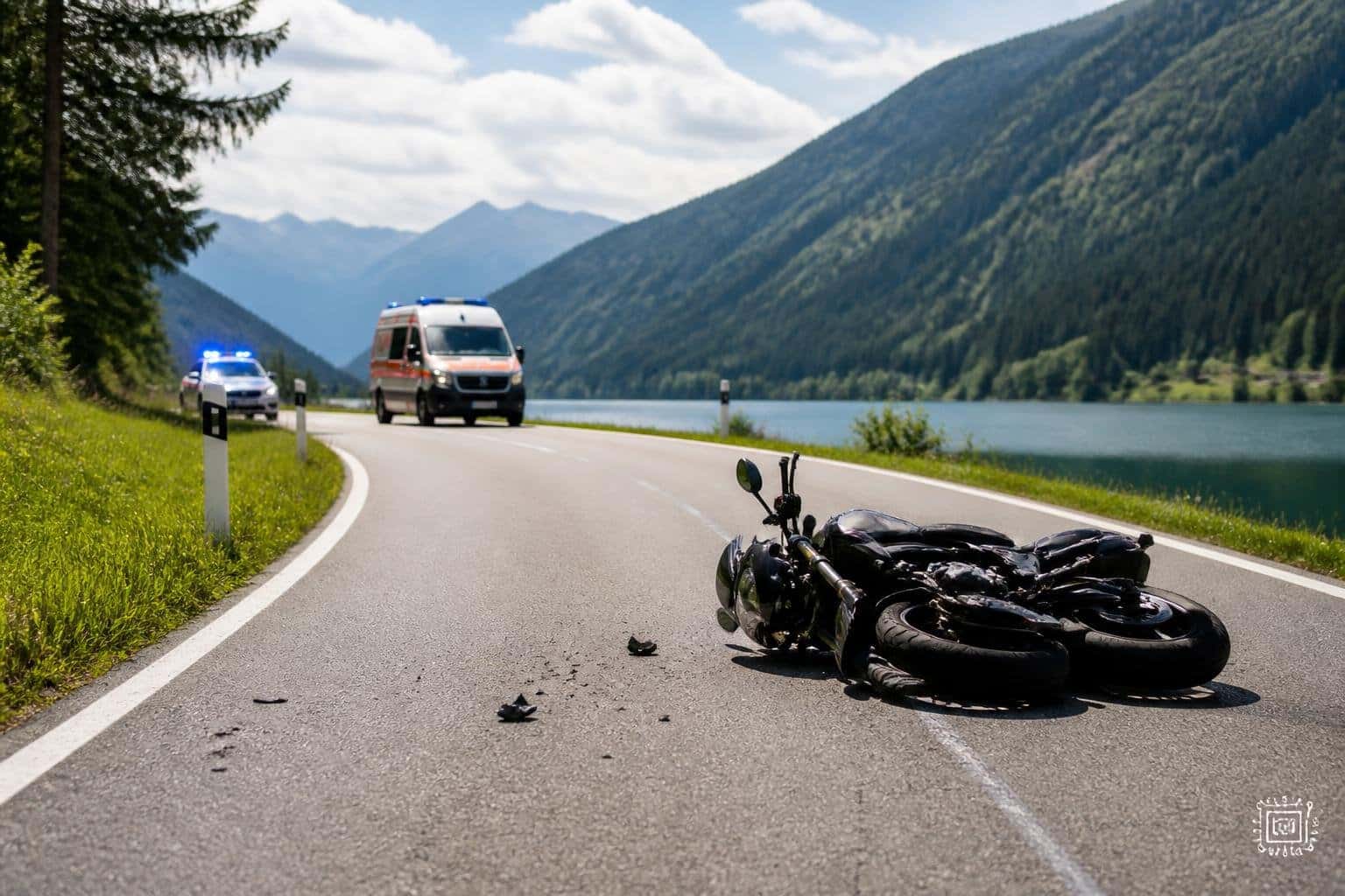 Zwei Verletzte bei Motorradunfall